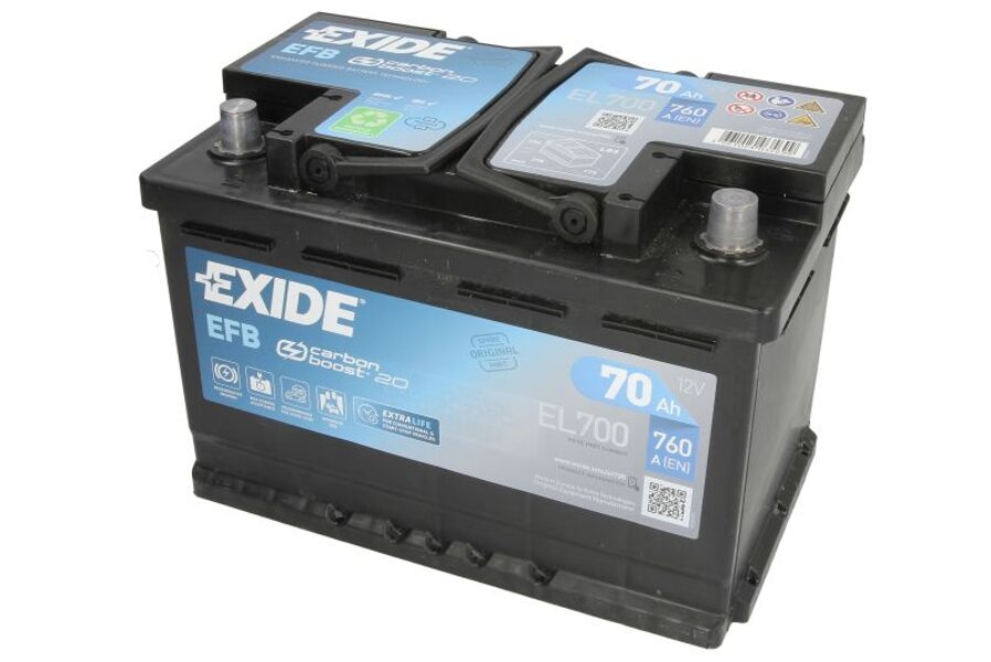 EXIDE EL700 70Ah 720A EFB