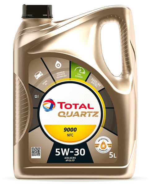 TOTAL Quartz 9000 NFC 5W-30 motoreļļa, 5 l