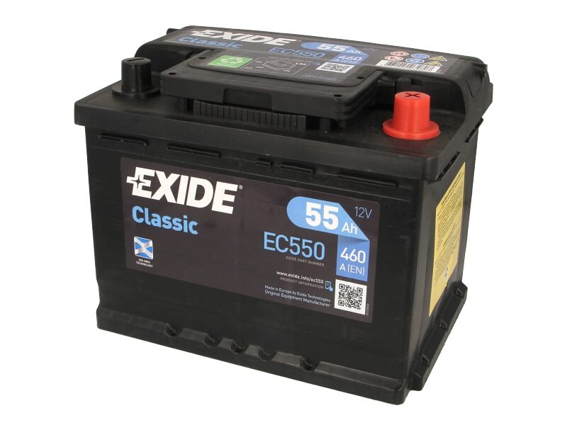 EXIDE EC550 55Ah 460A 