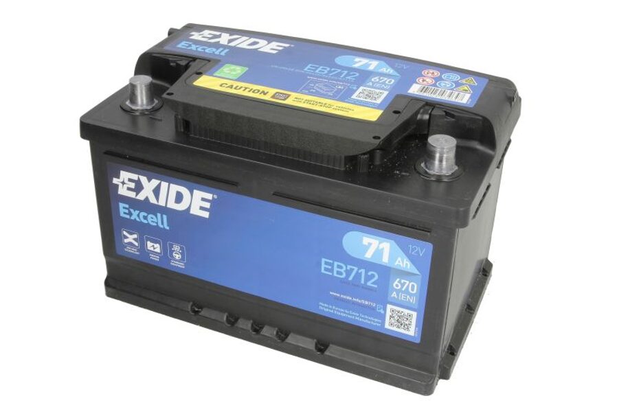 Exide Excell 71Ah 670A