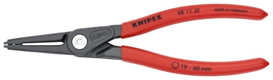 KNIPEX Knaibles taisnās SEGER sprostgredzeniem, profils: iekšējās, garums: 180mm