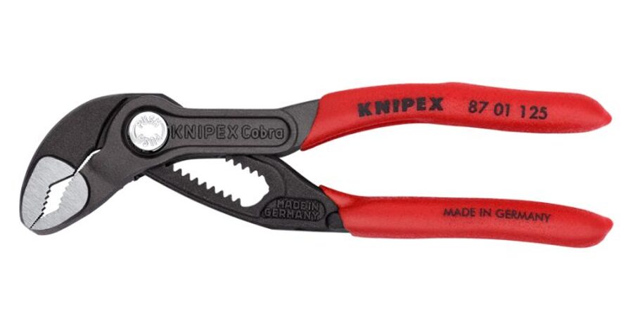 KNIPEX Knaibles regulējamas caurulēm, parastās, knaibļu atvērums: 0-29mm, garums: 125mm