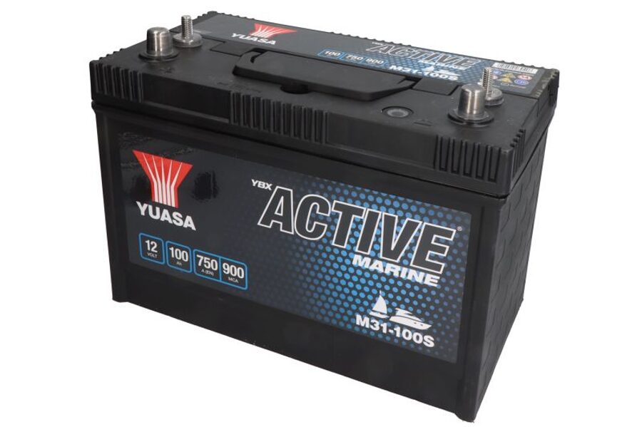 YUASA 100Ah/750A Active Marine Start (Kreisais+) 330x173x240 B00 (Rezerves/papildu)